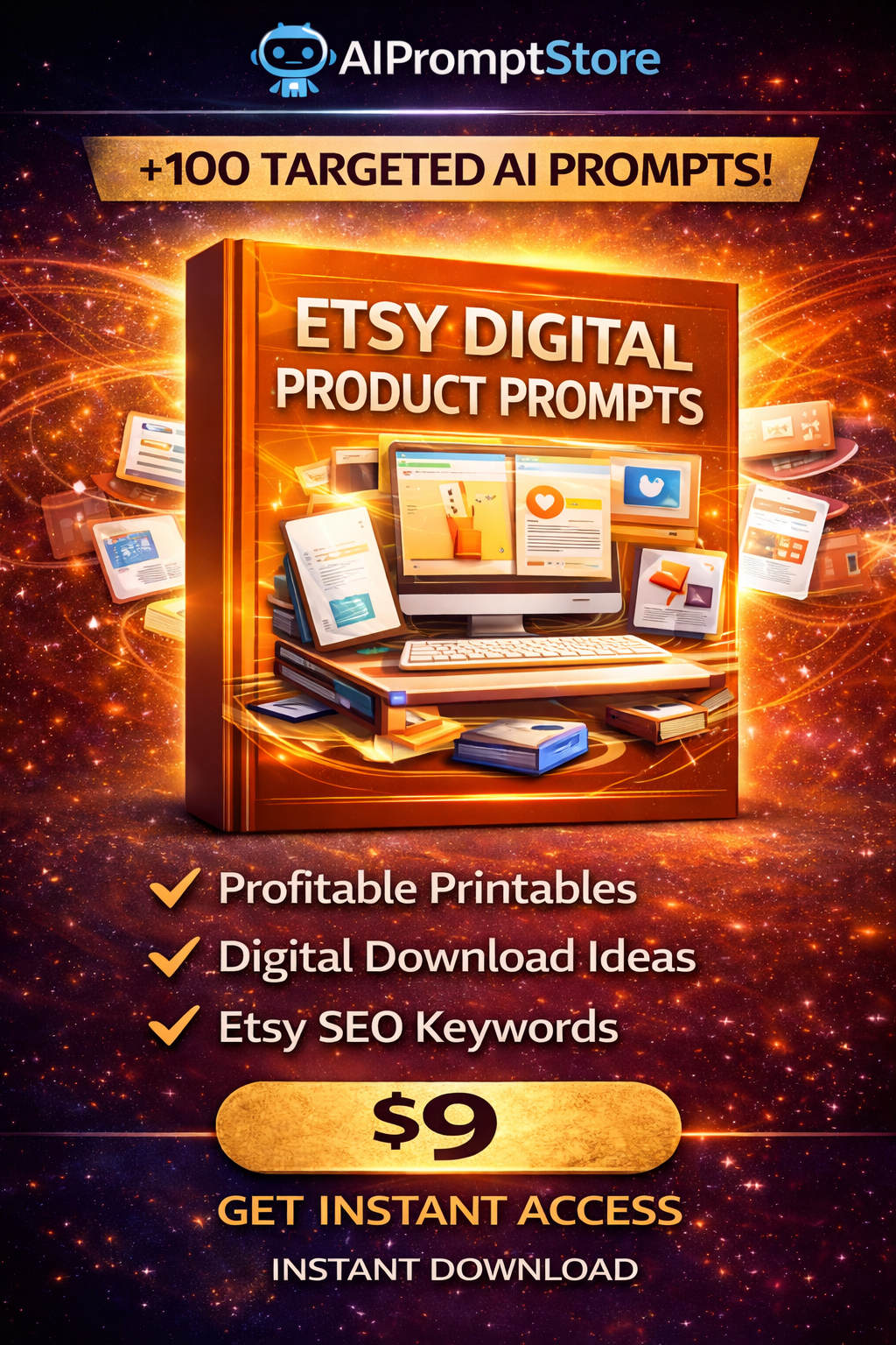 Etsy Digital Product Prompts (AI Prompt Pack)