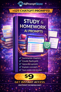 AI for Study & Homework Prompts