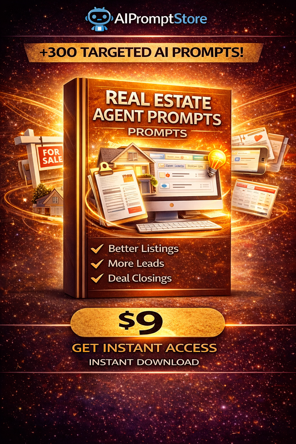 Real Estate Agent Prompts (AI Prompt Pack)